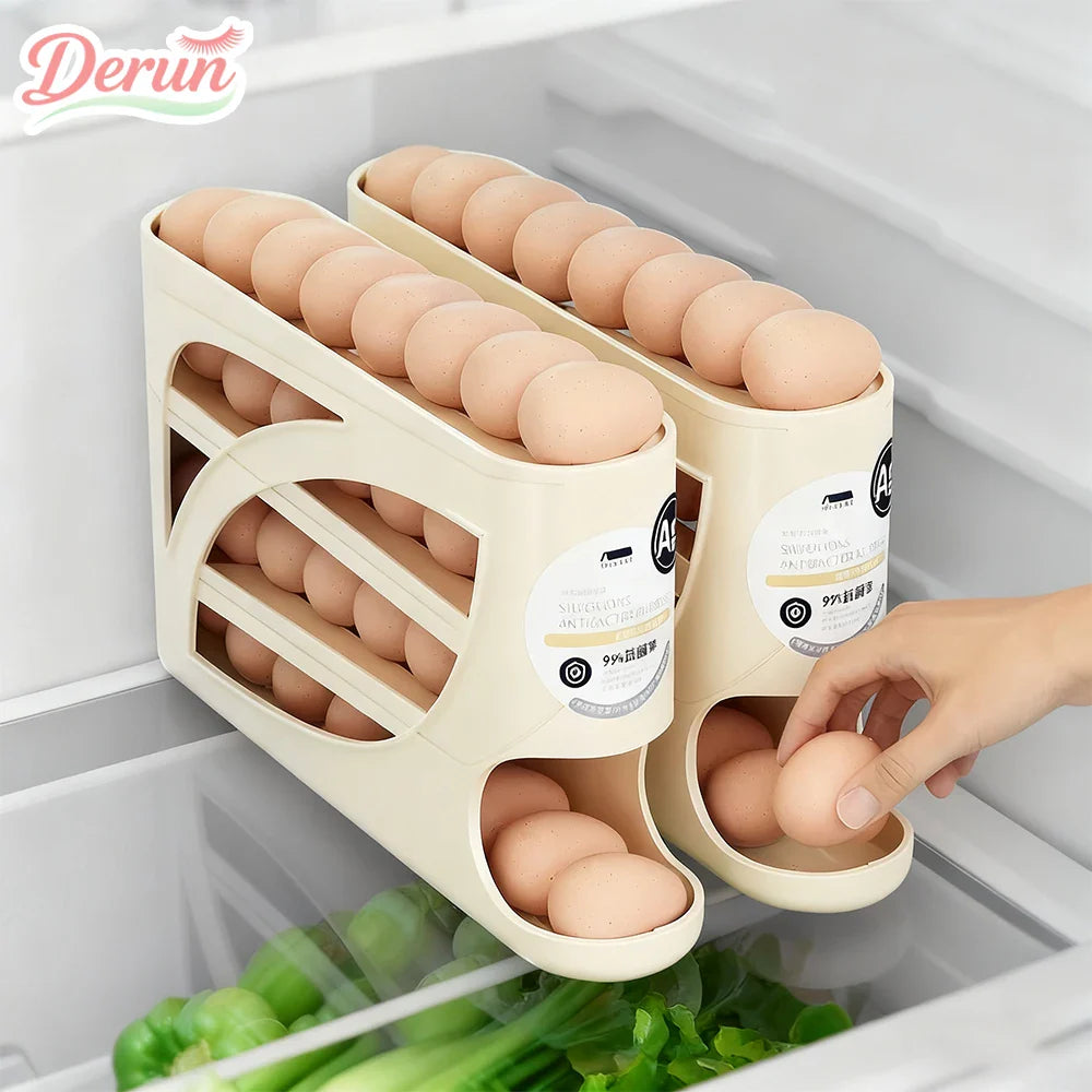 Premium Egg Storage Organizer – Stackable Refrigerator Egg Holder for Fresh Eggs | Holds 28–30 Eggs