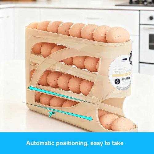 Premium Egg Storage Organizer – Stackable Refrigerator Egg Holder for Fresh Eggs | Holds 28–30 Eggs